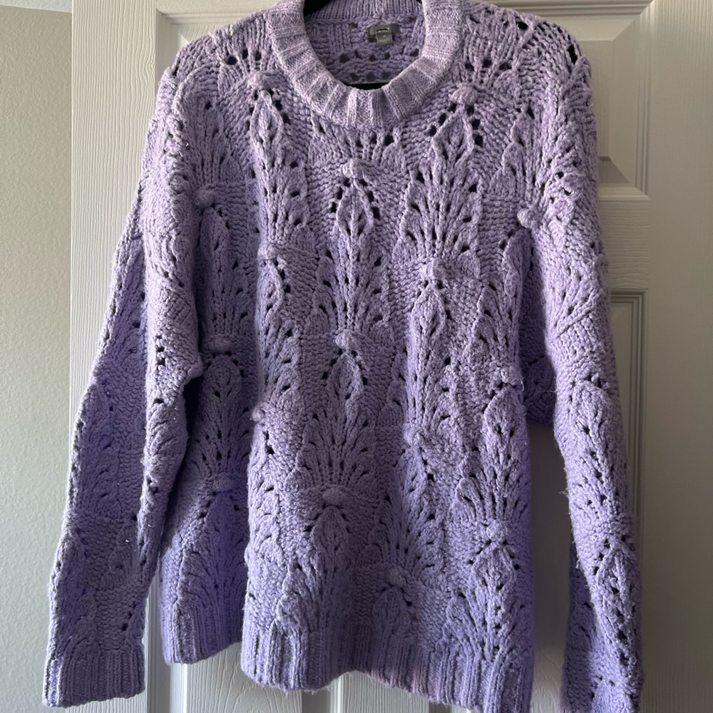 AERIE- purple knit oversized sweater